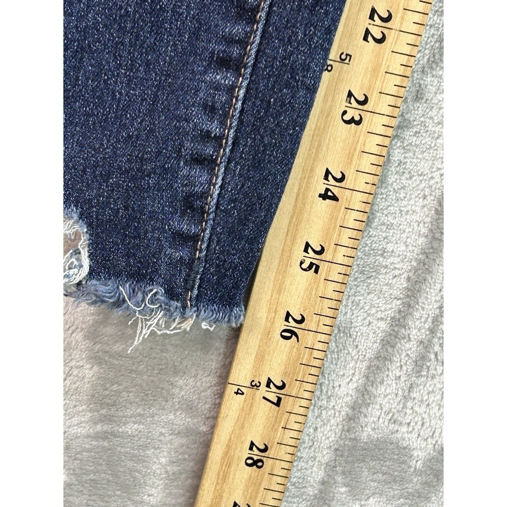Nicole Miller Womens 10 Blue Jean Soho Ankle High Rise Skinny Stretch Whiskered - Picture 11 of 13